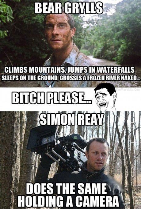  Bear Grylls bu adam herşeyi yiyor .