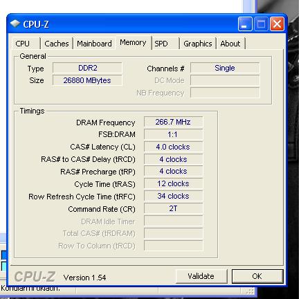  Kingston 667mhz DDR2 N:5.5 1GB ram Aldım fakat Tanımıyor Yardımm.. :S