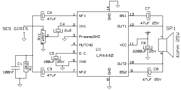  20w Amplifikatör