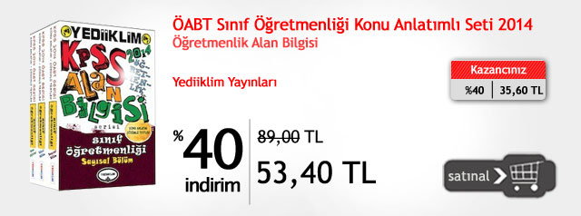  ÖABT Sınıf Öğretmenliği Kitaplarında Büyük Fırsat !!!