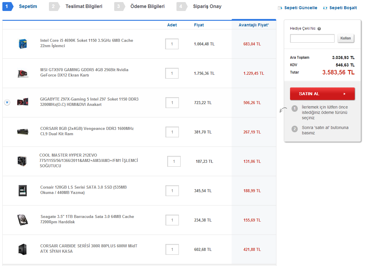  3500 TLYE SİSTEM TOPLADIM NASIL SİZCE ?