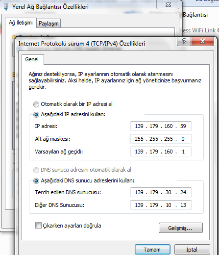  Ağ bağlantısı ve wireless köprü sorunu...