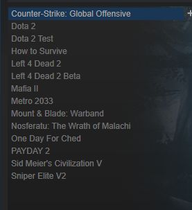  Satılık Hesabı 25 TL[CS:GO+Payday 2+Metro 2033+Sniper Elite V2+Civilization 5]