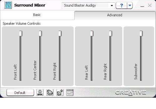  '' creative sound blaster audigy value 7.1 24 bit '' sadece 2 hoparlörden ses alıyorum ?