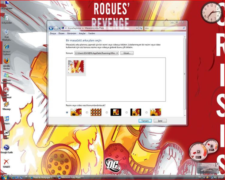  Vista'da Wallpaper Sorunu??? (Çözüldü)