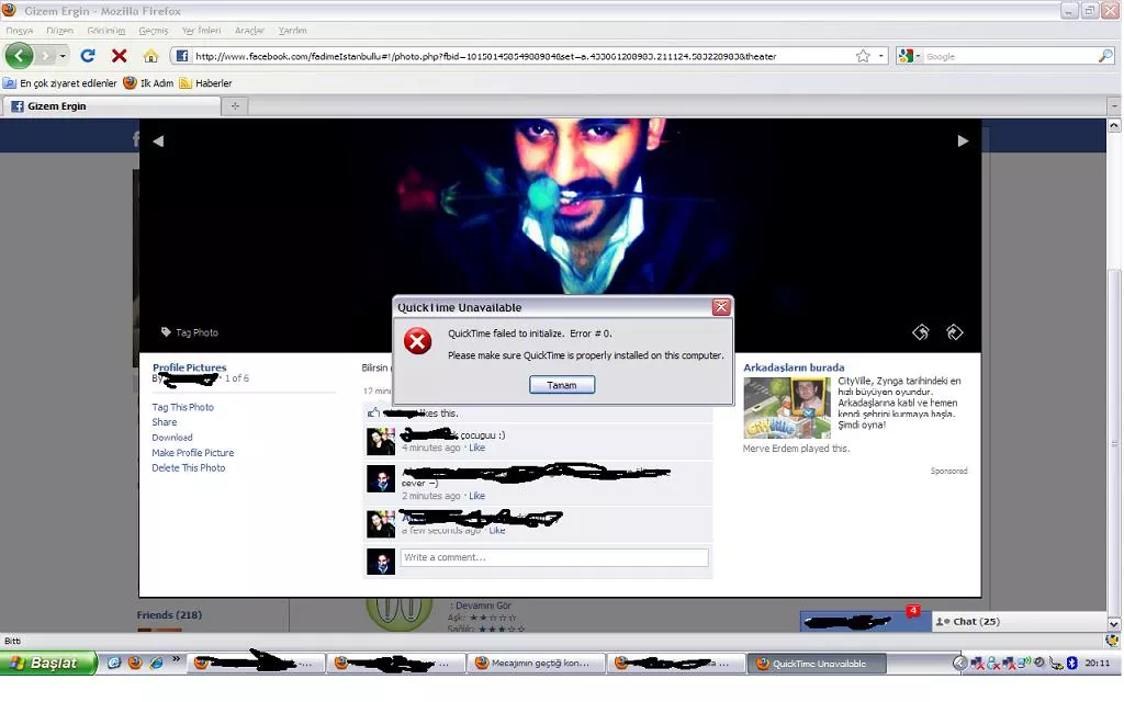 Facebook mini chat sorunu