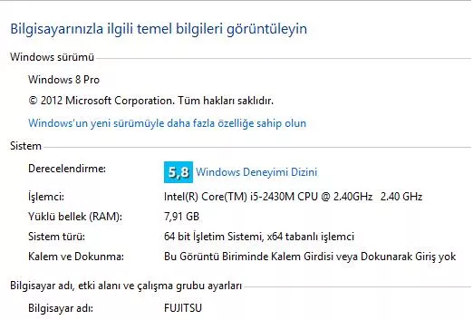  Fujitsu Lifebook AH531-106 B950 Notebook İnceleme