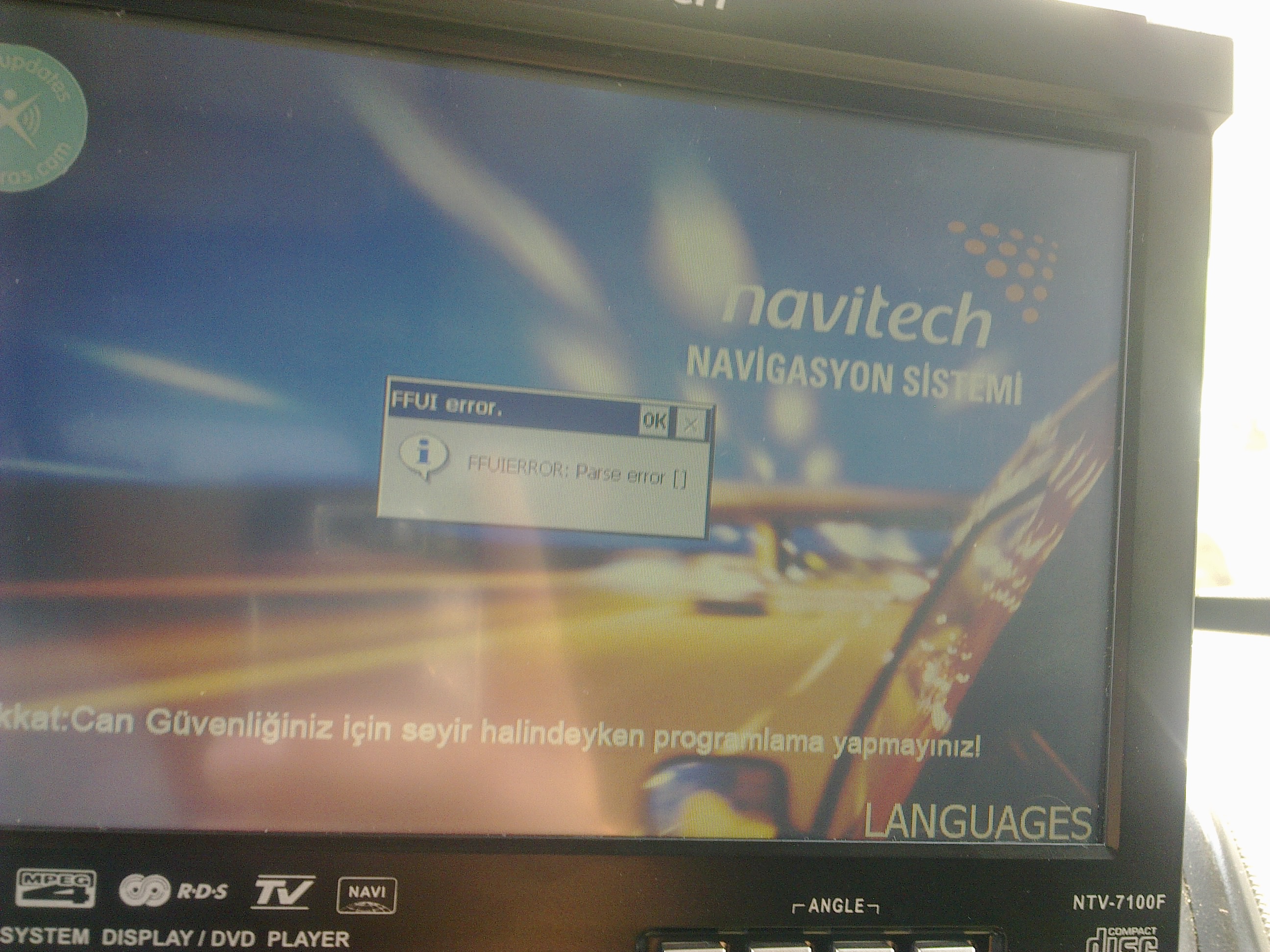  Navitech NTV-7100F GPS Yazılım Sorunu.
