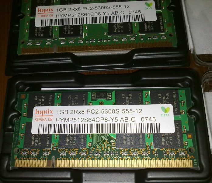  SATILIK TAKASLIK 2 Adet Hynix 1 GB DDR2 667 Mhz NOTEBOOK RAM ADEDİ 15 TL