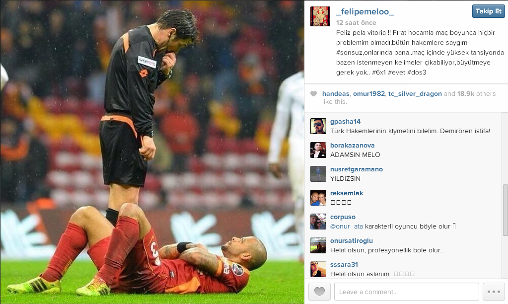  Felipe Melo'dan Fırat Aydınus Olayına Cevap