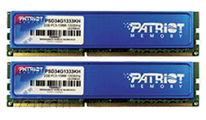  Patriot 2*2 GB CL7 DDR3 1333 MHZ 160 TL