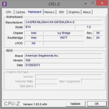  Casper Nirvana Ultrabook™ CBA.3517-BD00V (Performans Verileri Eklendi)