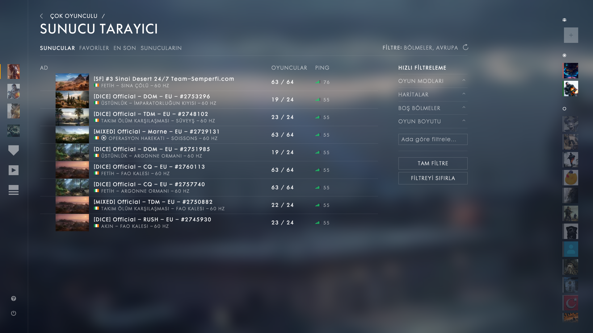 Battlefield 1 Az Sayida Server