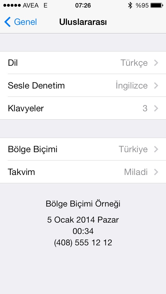  İphone 5c dil problemi