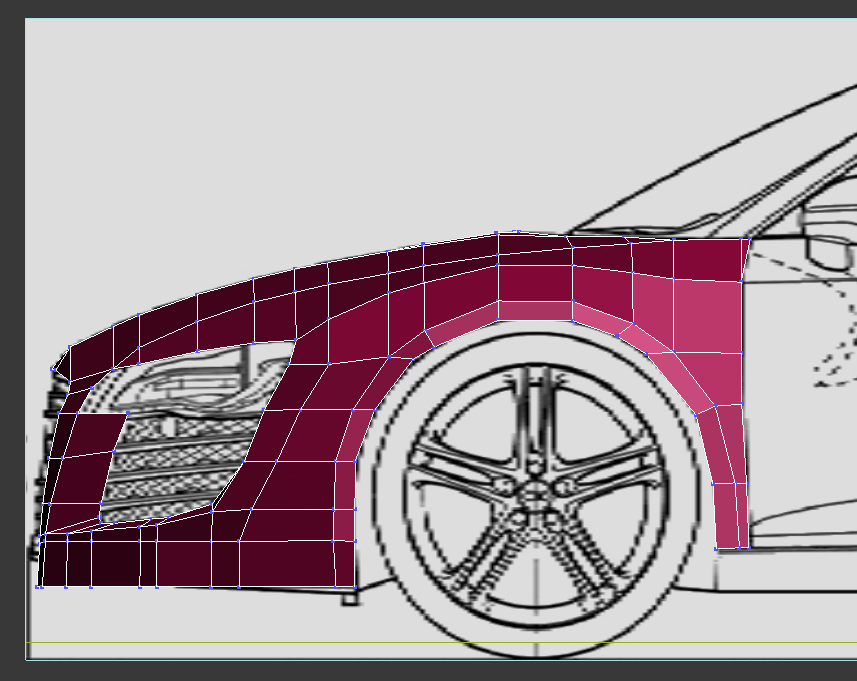  3D Max Araba Modelleme Audi R8
