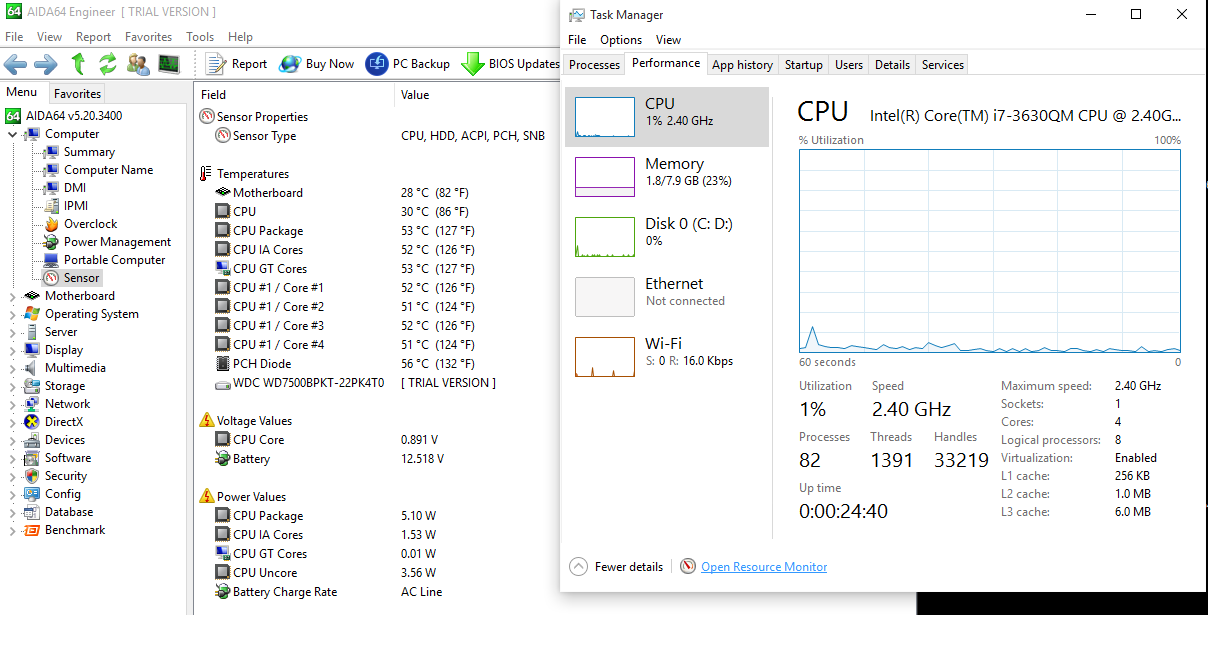 Windows 10 CPU-GPU ısı değerleri