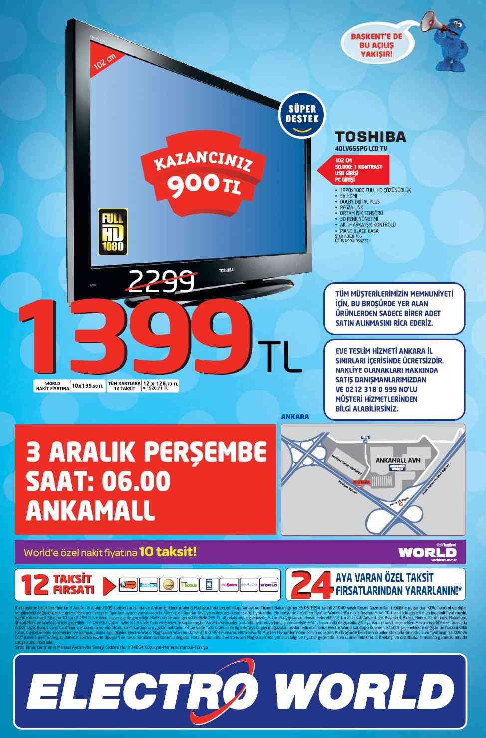  ELECTROWORLD ANKAMALL AÇILIŞ GERÇEK INSERT