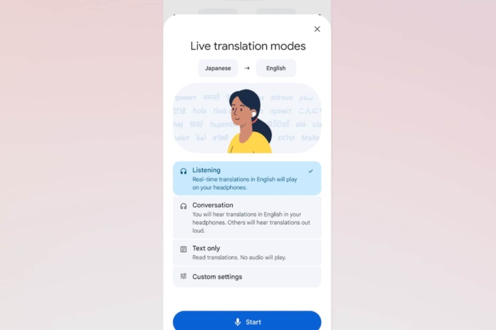 google translate kulaklıkla canlı çeviri ios airpods