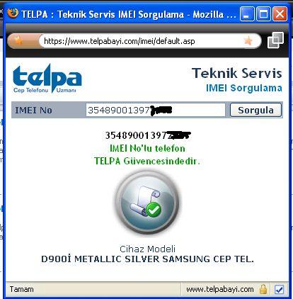  SATILIK TELPA GARANTİLİ D900İ 100 TL
