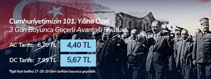 WAT Mobilite’den 29 Ekim’e özel şarj istasyonlarında indirim kampanyası