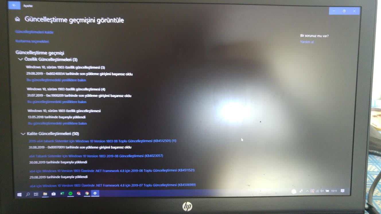 [Çözüldü] Windows 10 1903 Güncellemesi Gelmiyor
