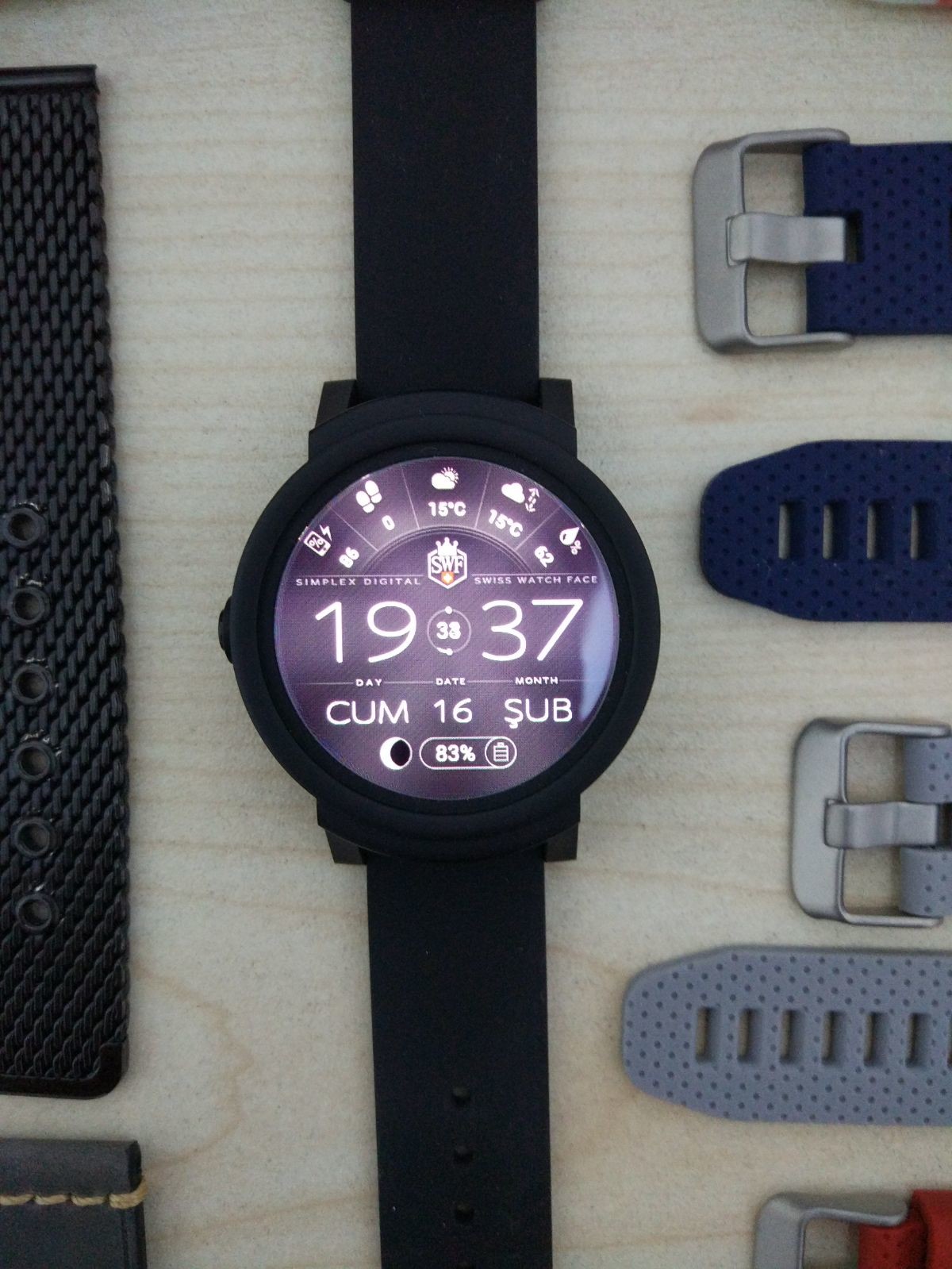 "SATILDI" Ticwatch E Akıllı Saat(Android Wear) - 599TL [5 Adet Kordon + 2 Adet Ekran Koruyucu]