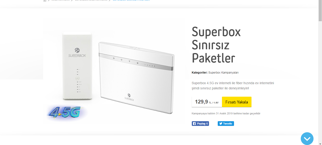 superbox aldım 10 MBps 110 TL Güncellendi Fatura detayları eklendi  ilk ay