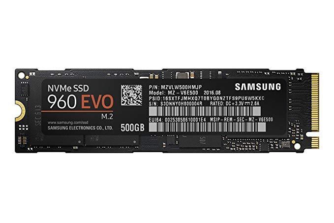 500GB Samsung 960 Evo SSD