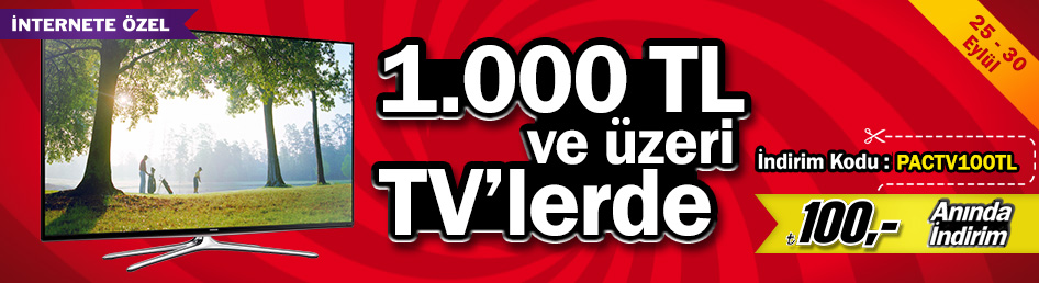  Media Markt TV Alışverişinde 100 TL İndirim!
