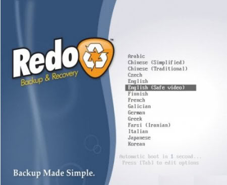  Süper Yedekleme Ve Kurtarma Boot Cd Redo Backup and Recovery v0.9.5 - LiveCD | 72.00 MB