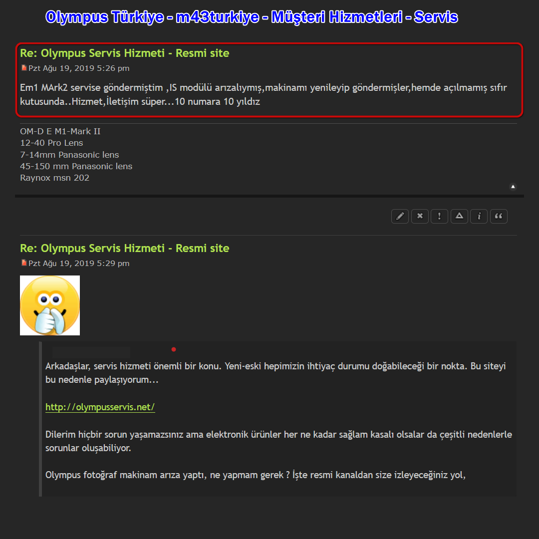  Panasonic & Olympus m43 Kullanıcıları- OM-D, Pen & G serisi !..
