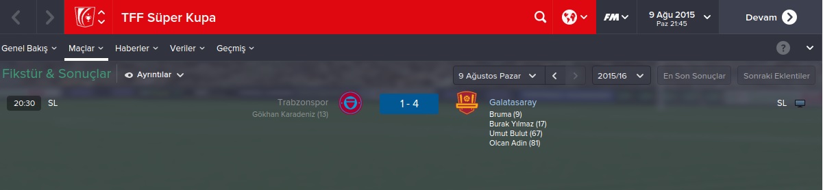  Galatasaray İle Yeniden Eski Günlere (FM 2015)