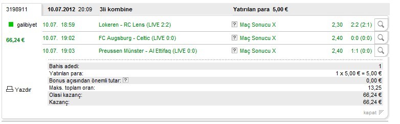  Iddaa´nin sifresini cözdüm