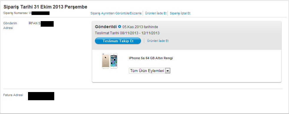  Apple Online Store'dan Alışveriş Yapanlar(iPad, iPhone Siparişleri)[ANA KONU]