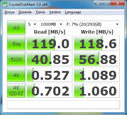  Samsung HD103SJ Test Sonuçları