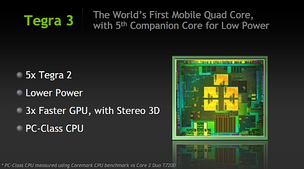 Nvidia Tegra 3 lanse edildi; Akıllı cihazlarda 4 çekirdek dönemi!