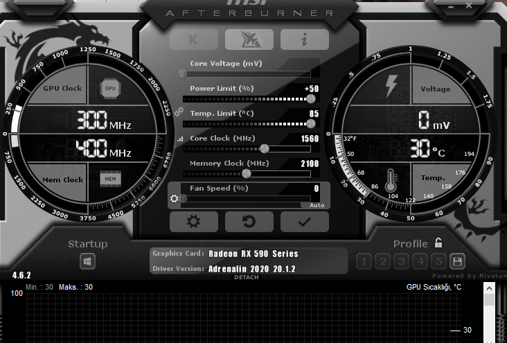 sapphire rx580 nitro+ max power limiti %20 mi