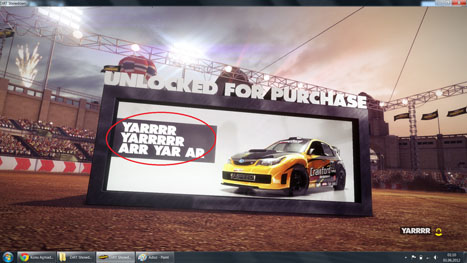  DiRT Showdown Yarrr Dil Sorunu Çözümü