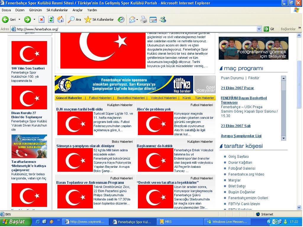  Fenerbahçe Anasayfası (Duygudolu)