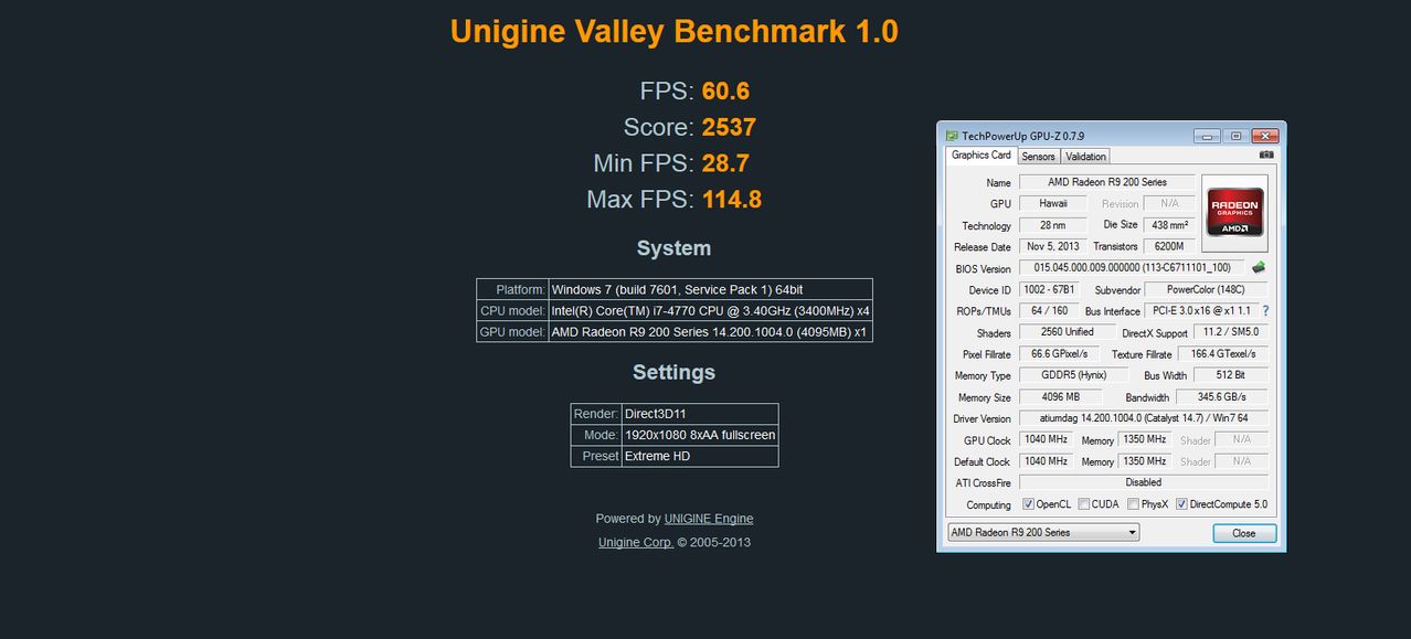  Valley Bencmark, Tüm Ekran Kartları F/P Ürün Karşılaştırma Test !