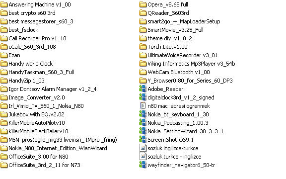  SYMBİAN OS 9.1 CİLER BURAYA(3250, N71, N73, N80, N91, N92, N93, E60, E61, E70)
