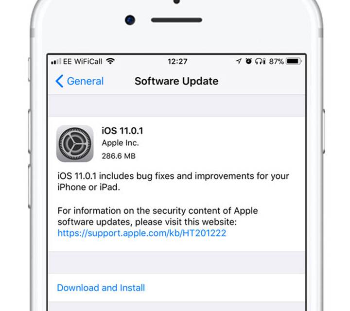 iOS 11.0.1 ile batarya sorunu gideriliyor