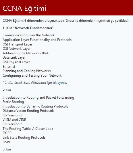  CCNA sertifikası almak