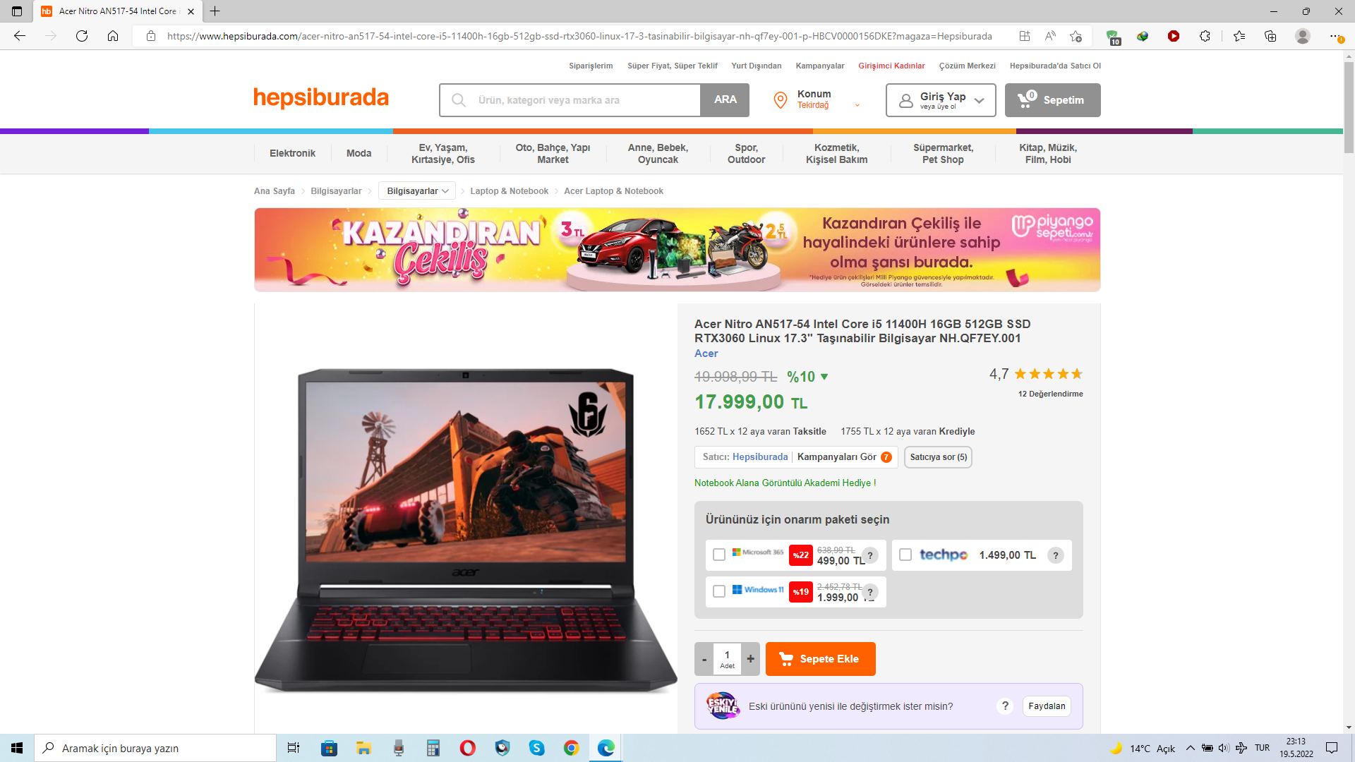 Oyuncu laptop tavsiyesi dolar daha fazla artmadan