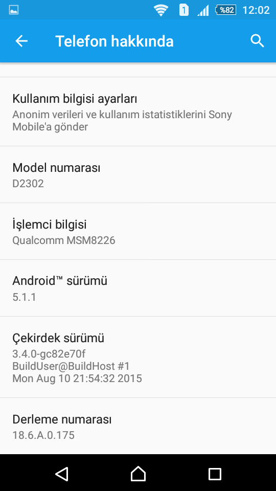 SONY XPERIA M2 & M2 DUAL & M2 AQUA 5.1.1 GELDİ !! [GÜNCEL KONU]