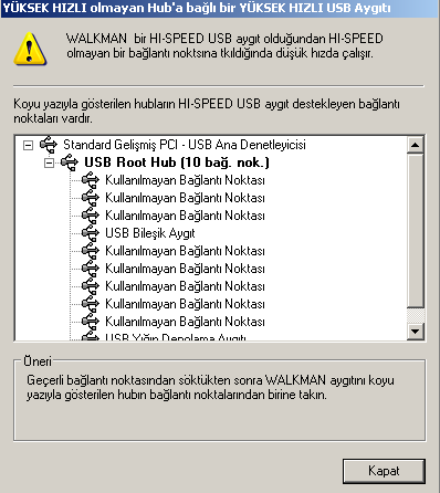  USB Görmüyor