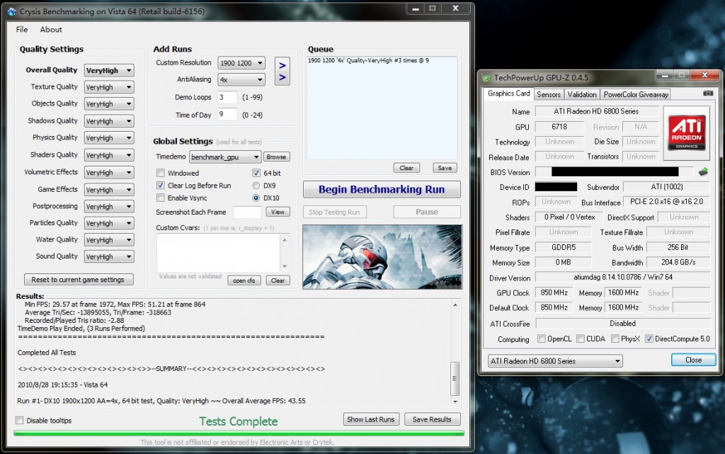 Драйвера amd radeon 6800. GPU Z 6870