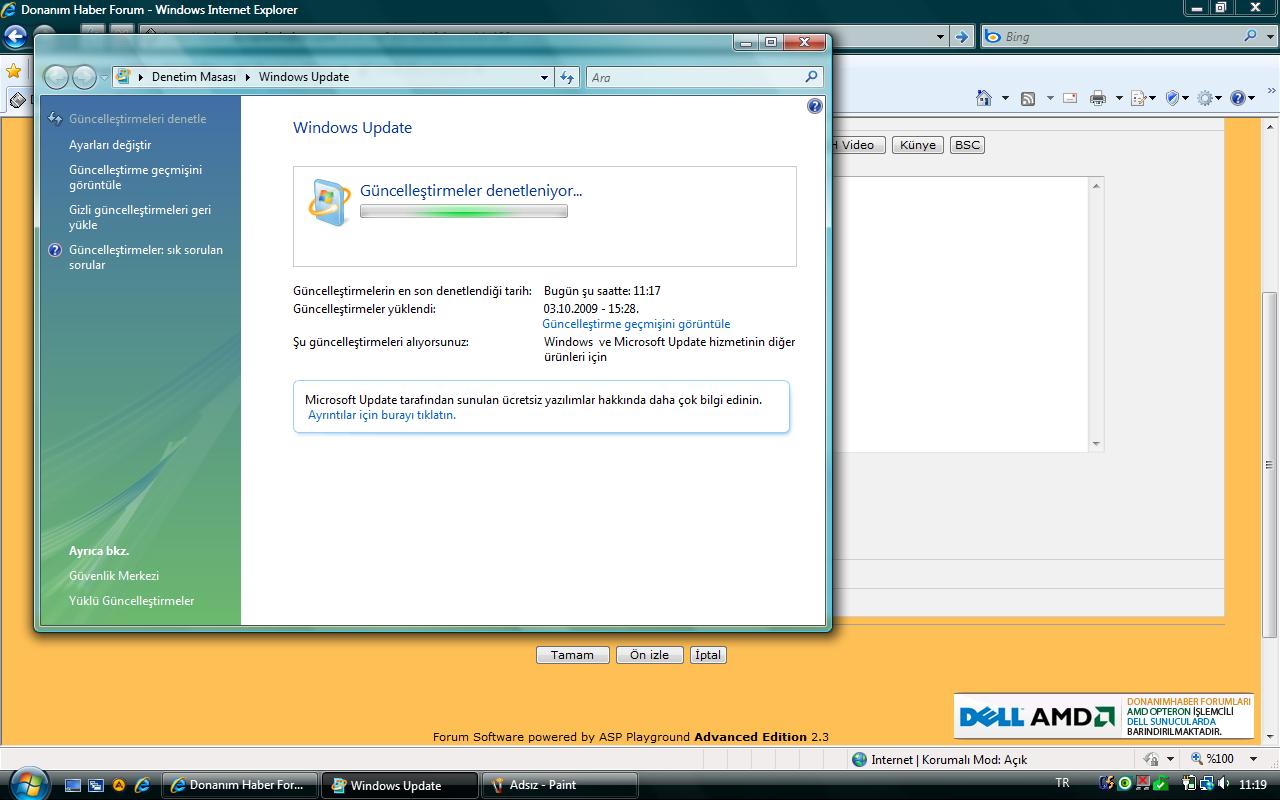  windows update update'lenmiş