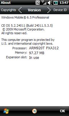  SAMSUNG OMNIA SGH-i900 'Yapılandırma ve Yazılım Destek'