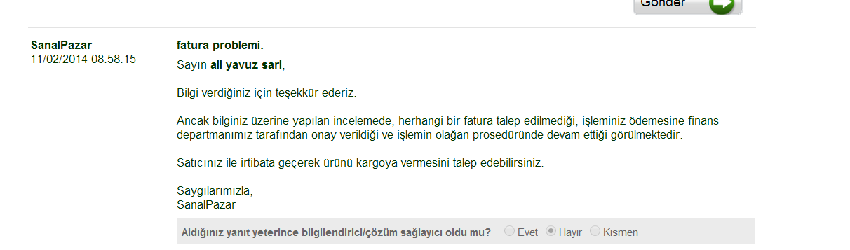  SANAL PAZAR  %5 KOMİSYON KESİNTİSİ  17 MARTA KADAR YOK